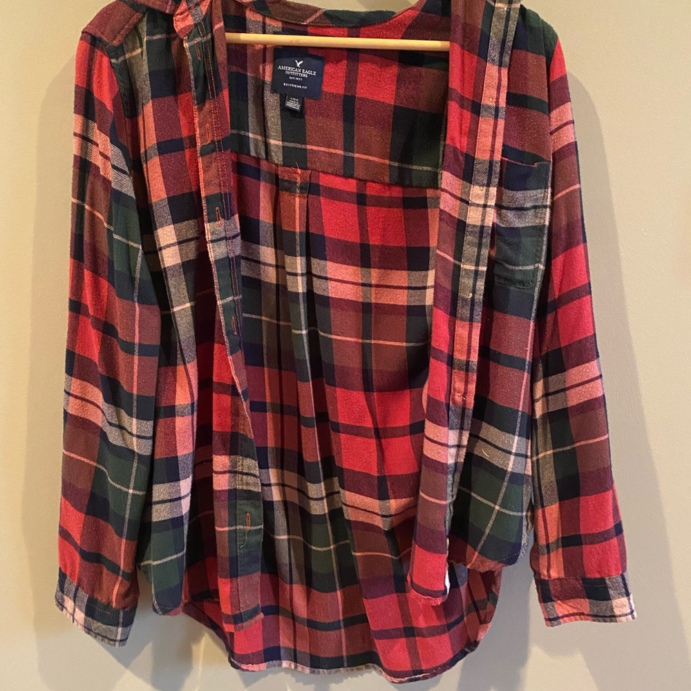 American eagle plaid shirt
